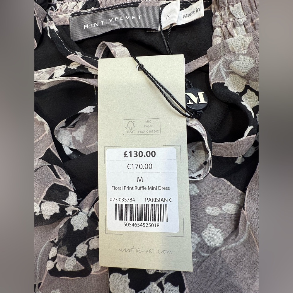 MINT VELVET NWT RUFFLE MINI DRESS! - Picture 3 of 4